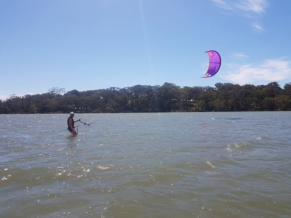 Never too old to learn to Kitesurf