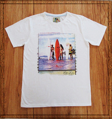 Rare Tees AF Makaha 3 Vintage White Adventure Sports Kitesurf